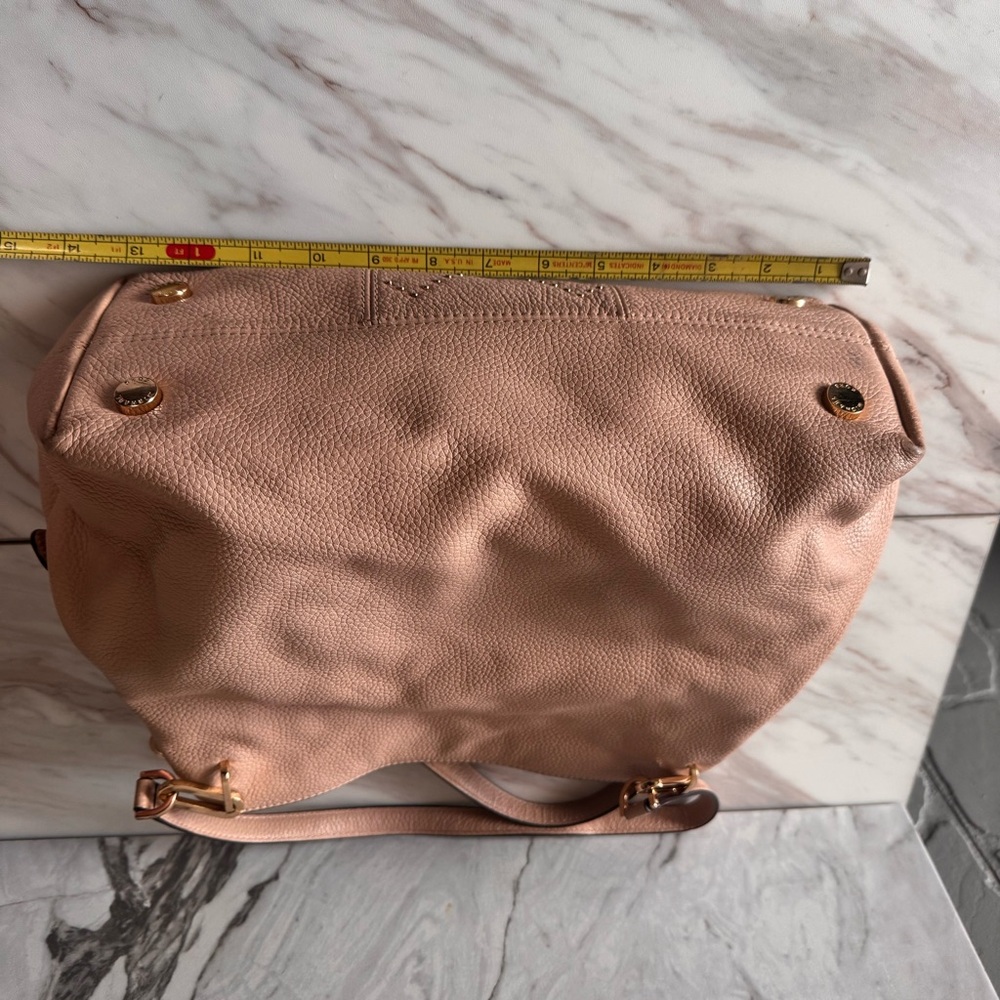 Michael Kors Soft Pebbled Leather Shoulder Bag – Blush Pink Stud Detail - Picture 9 of 17